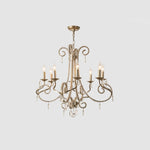 Elysara Crystal Candle Chandelier - Lamp Outdoor