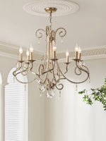 Elysara Crystal Candle Chandelier - Lamp Outdoor