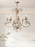 Elysara Crystal Candle Chandelier - Lamp Outdoor