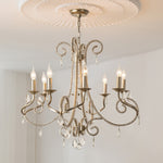 Elysara Crystal Candle Chandelier - Lamp Outdoor