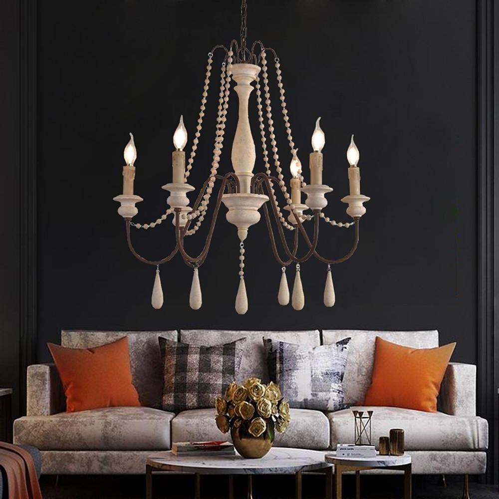 Candle Style Beaded Chandelier - Lamp Outdoor