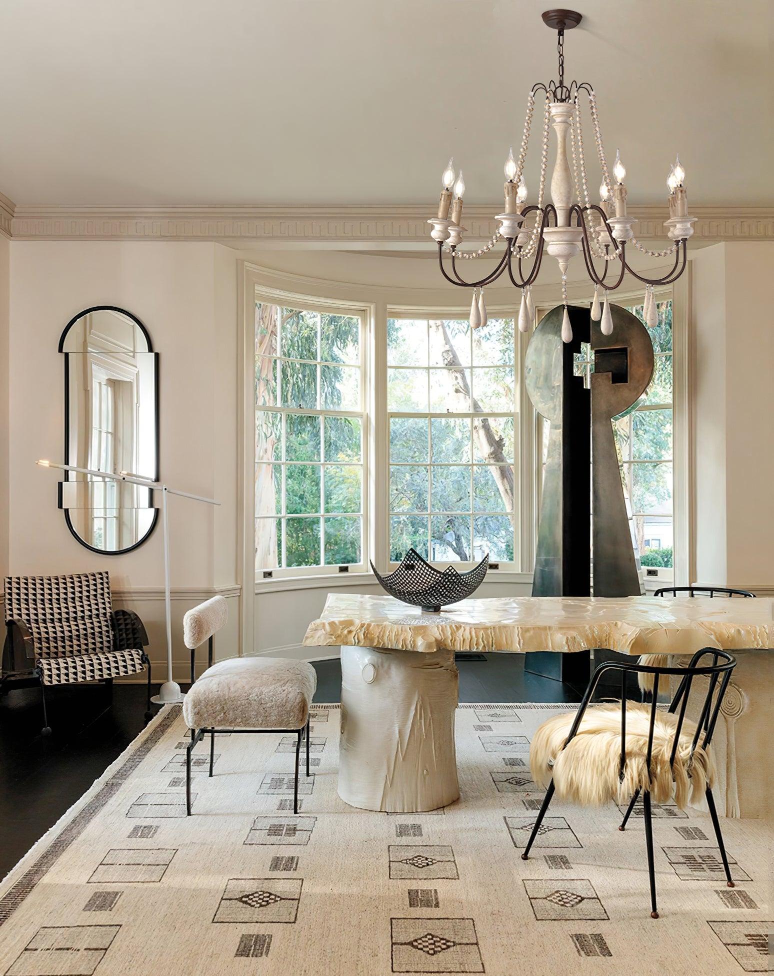 Candle Style Beaded Chandelier - Lamp Outdoor