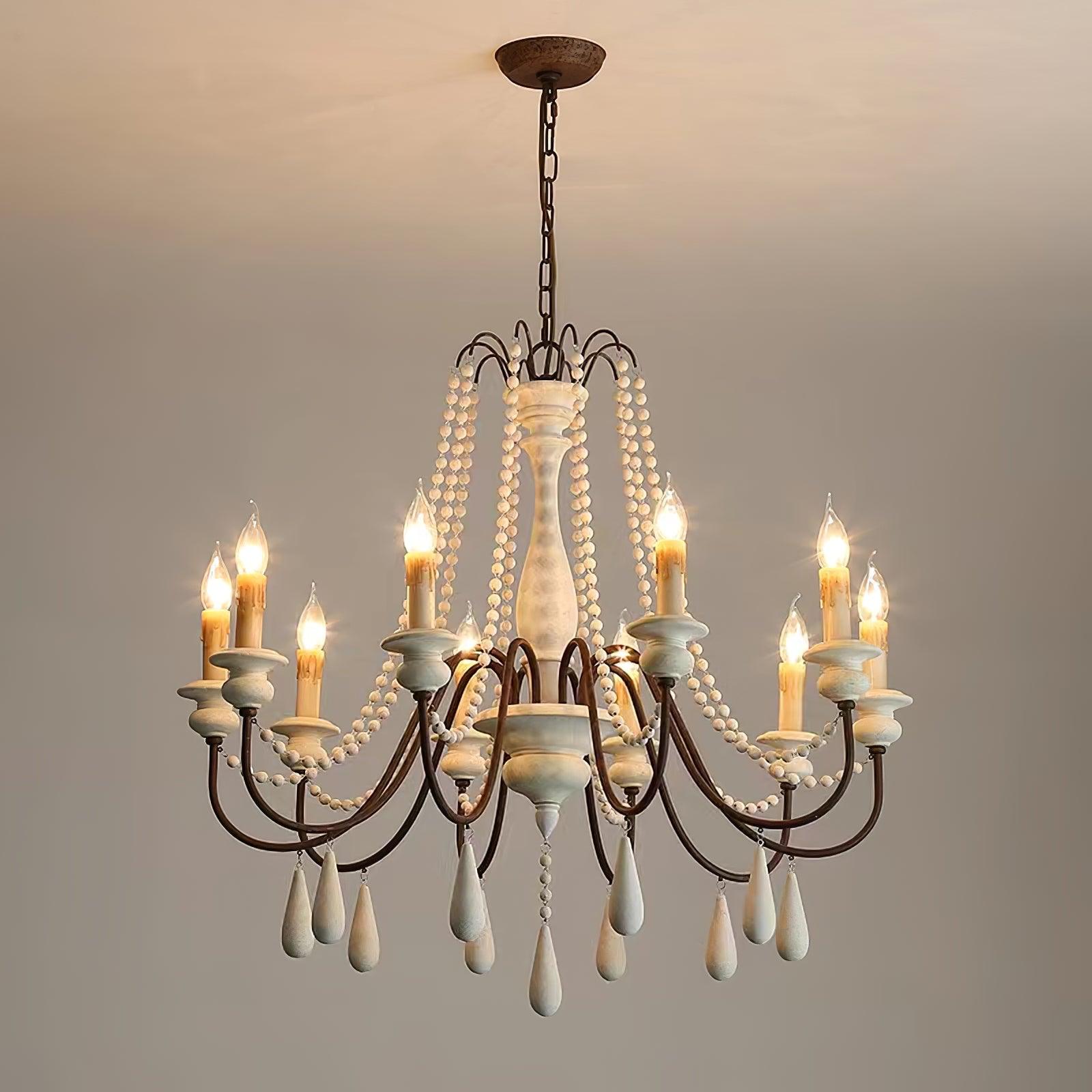 Candle Style Beaded Chandelier - Lamp Outdoor