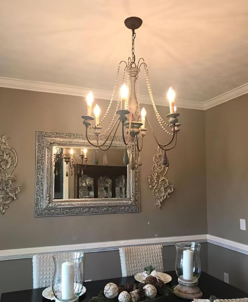 Candle Style Beaded Chandelier - Lamp Outdoor
