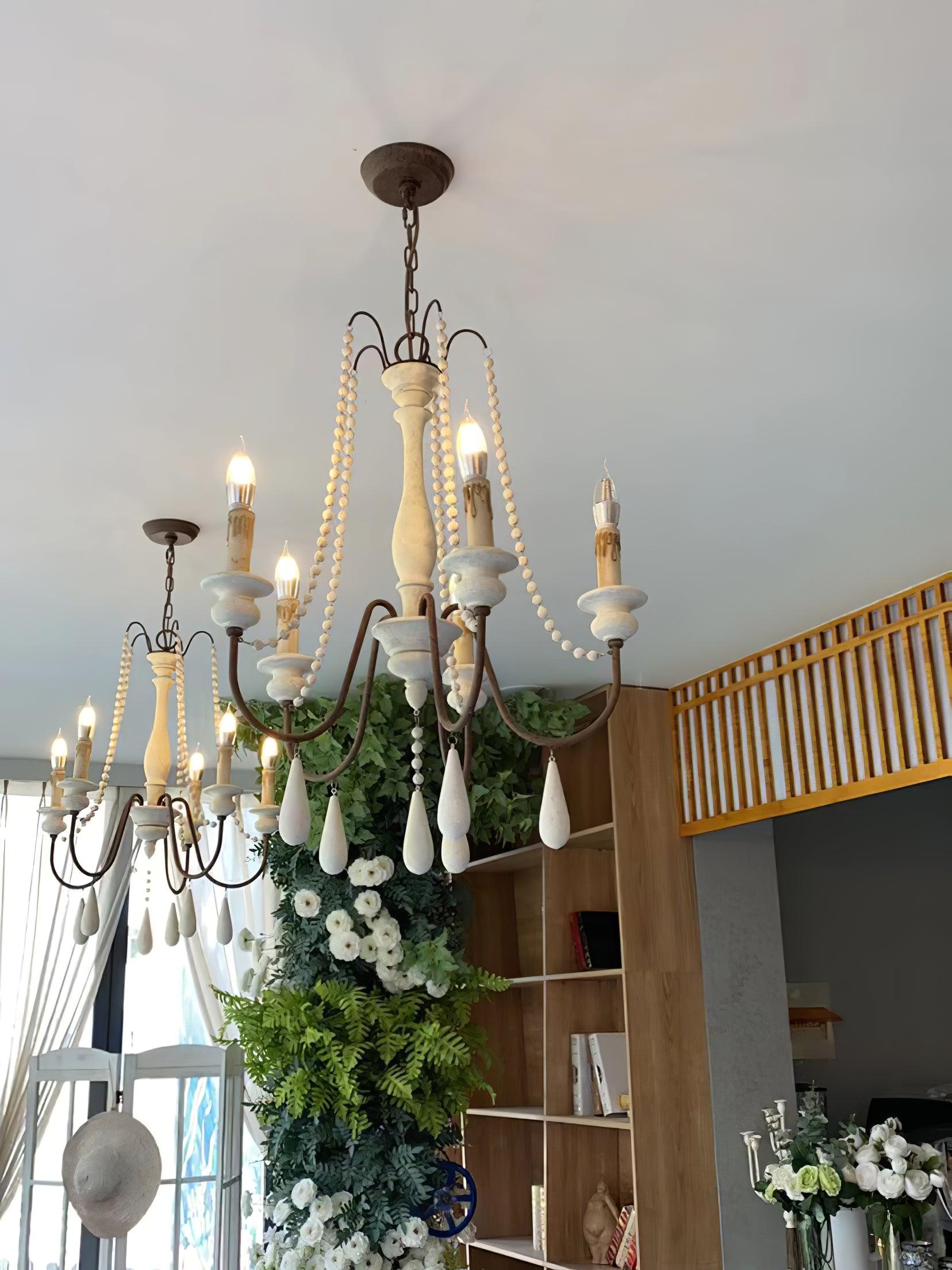 Candle Style Beaded Chandelier - Lamp Outdoor