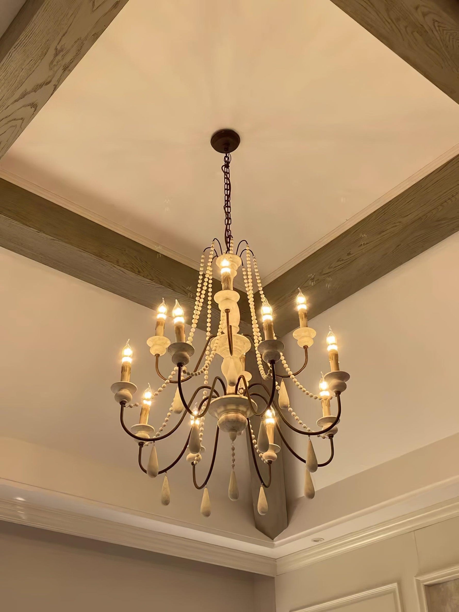 Candle Style Beaded Chandelier - Lamp Outdoor