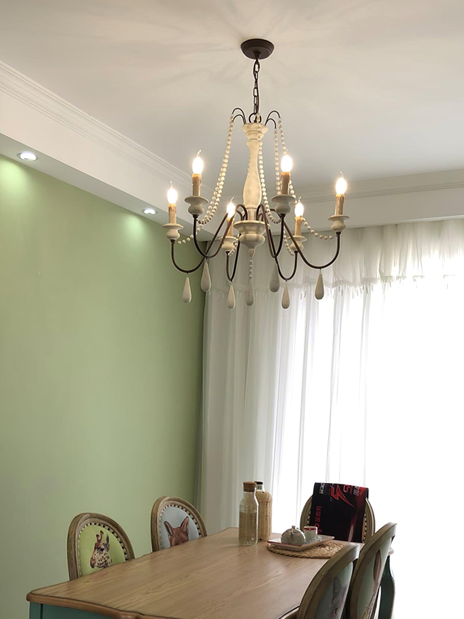 Candle Style Beaded Chandelier - Lamp Outdoor