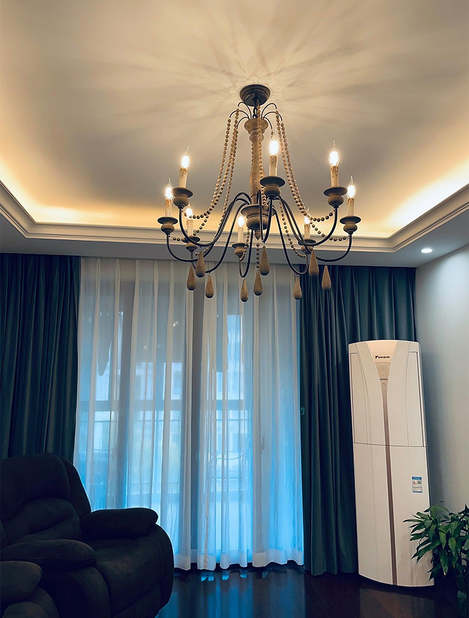 Candle Style Beaded Chandelier - Lamp Outdoor