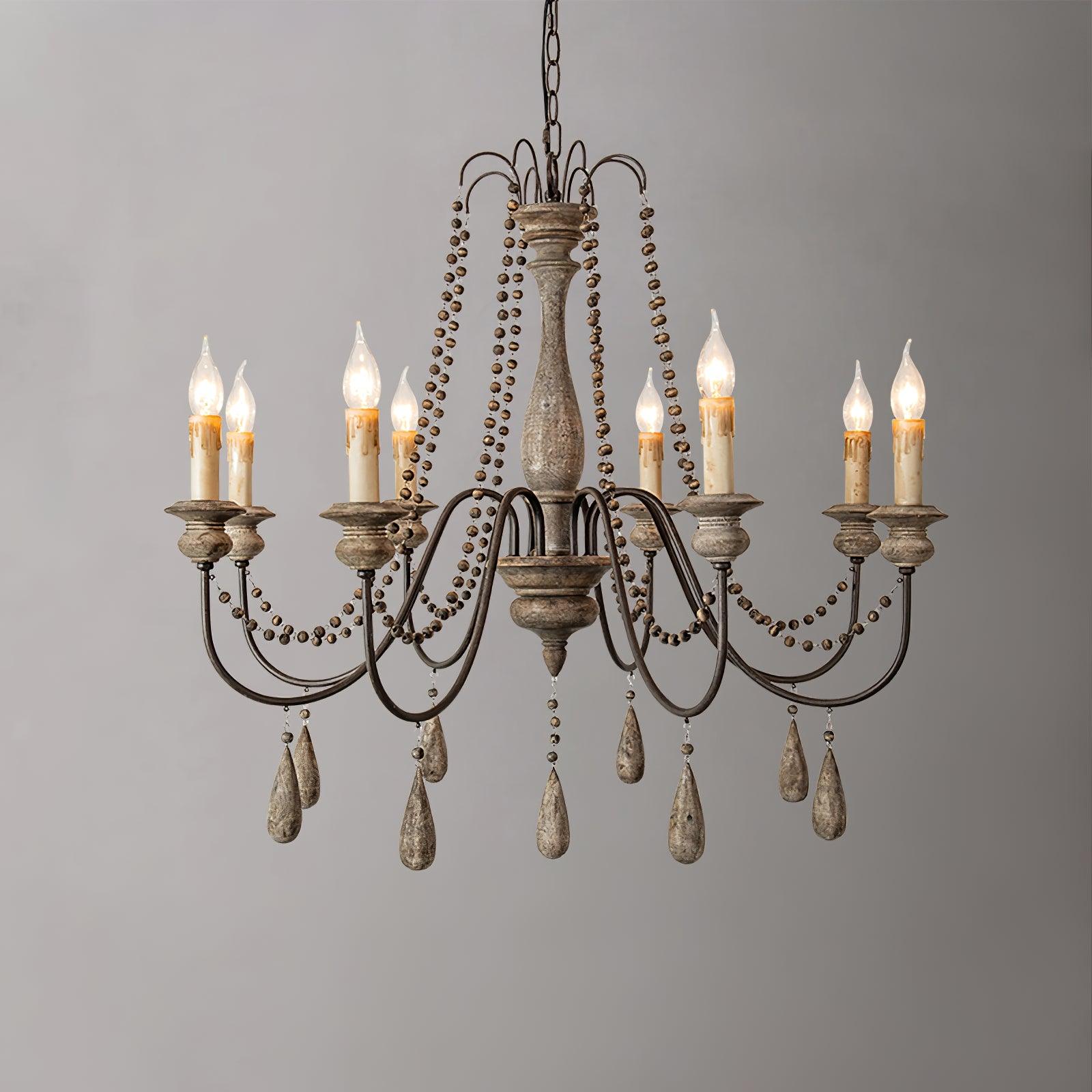 Candle Style Beaded Chandelier - Lamp Outdoor
