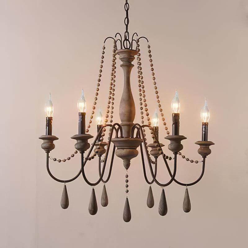 Candle Style Beaded Chandelier - Lamp Outdoor