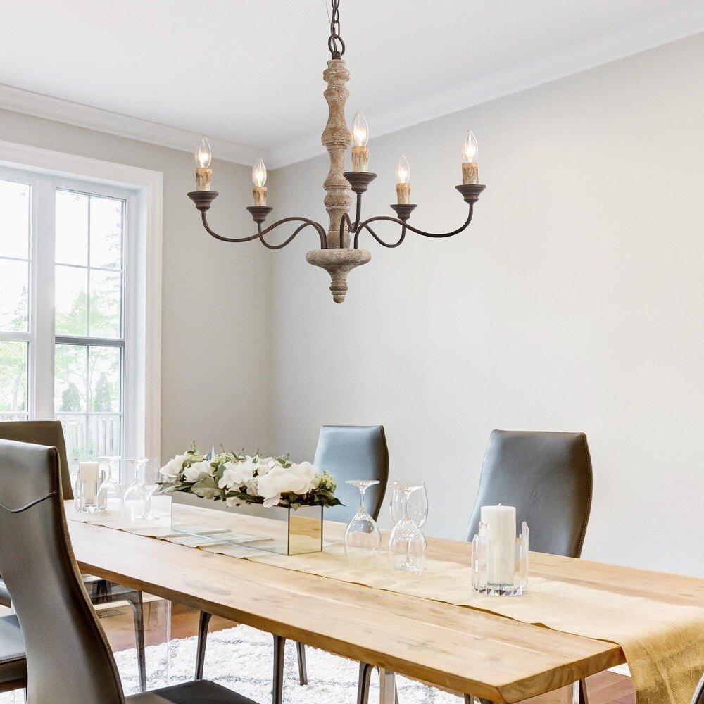 Aurora Chandelier Candlestick Farmhouse Rustic - Lamp Outdoor