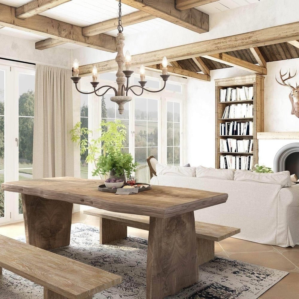 Aurora Chandelier Candlestick Farmhouse Rustic - Lamp Outdoor