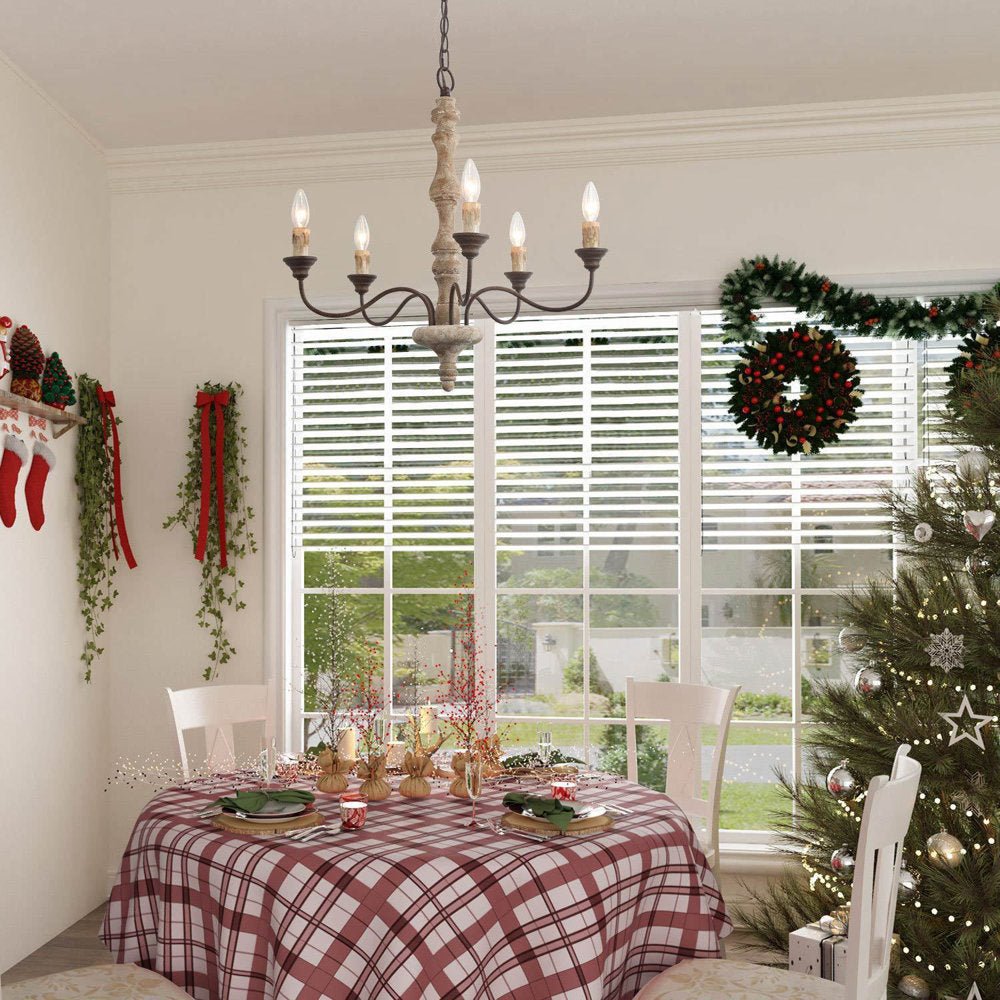 Aurora Chandelier Candlestick Farmhouse Rustic - Lamp Outdoor