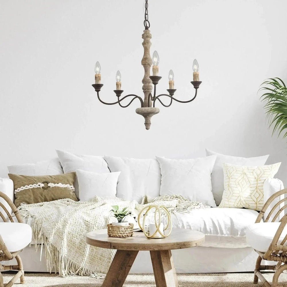 Aurora Chandelier Candlestick Farmhouse Rustic - Lamp Outdoor