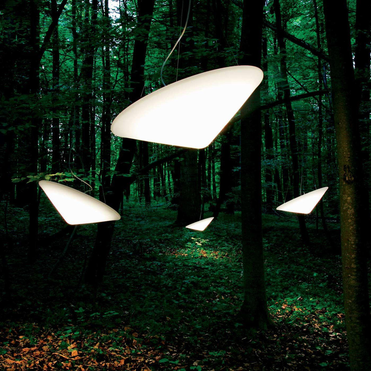 Solara Pendant Lamp Polyethylene Tilted Hat Minimalist - Letslighting