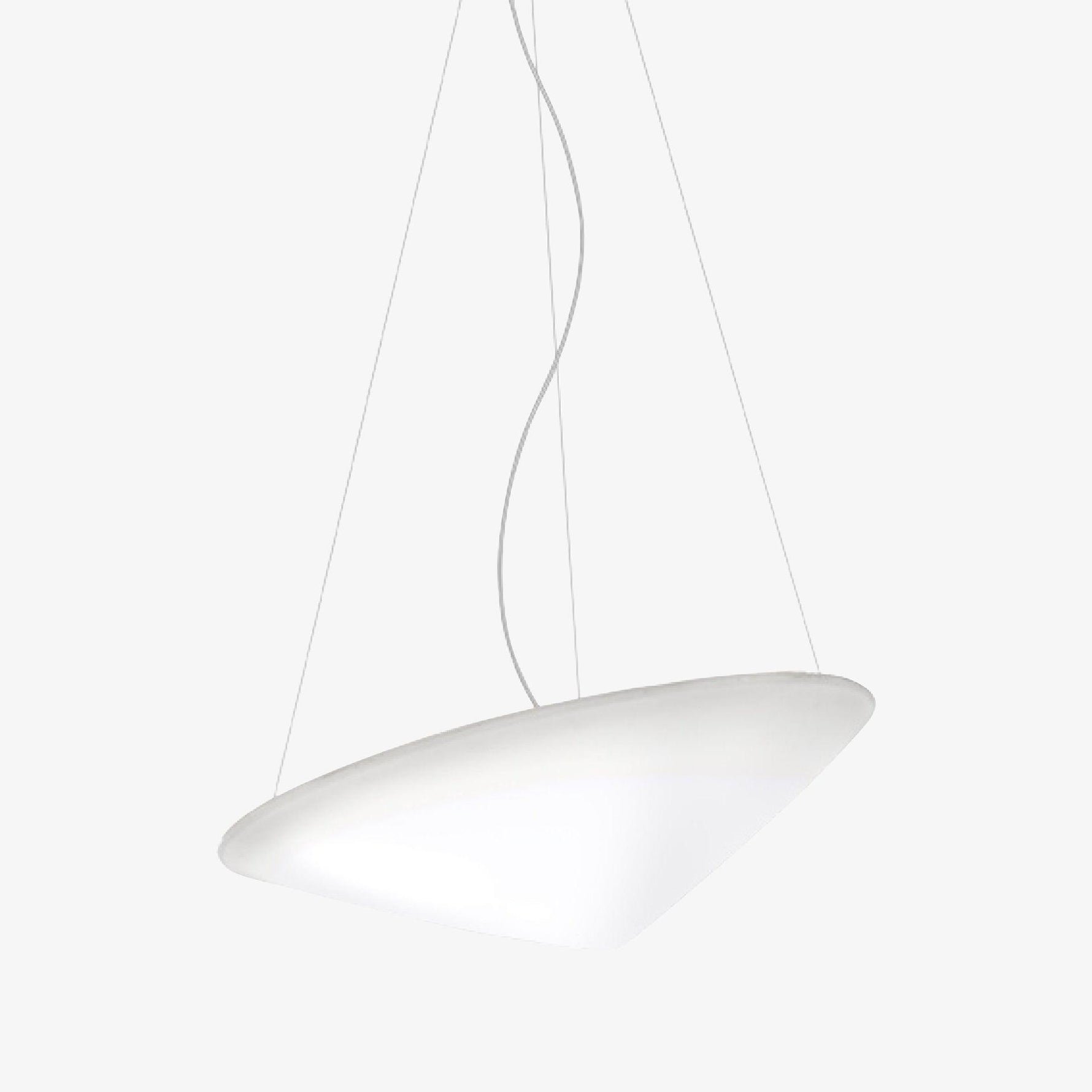 Solara Pendant Lamp Polyethylene Tilted Hat Minimalist - Letslighting