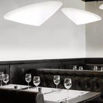Solara Pendant Lamp Polyethylene Tilted Hat Minimalist - Letslighting