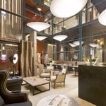 Solara Pendant Lamp Polyethylene Tilted Hat Minimalist - Letslighting
