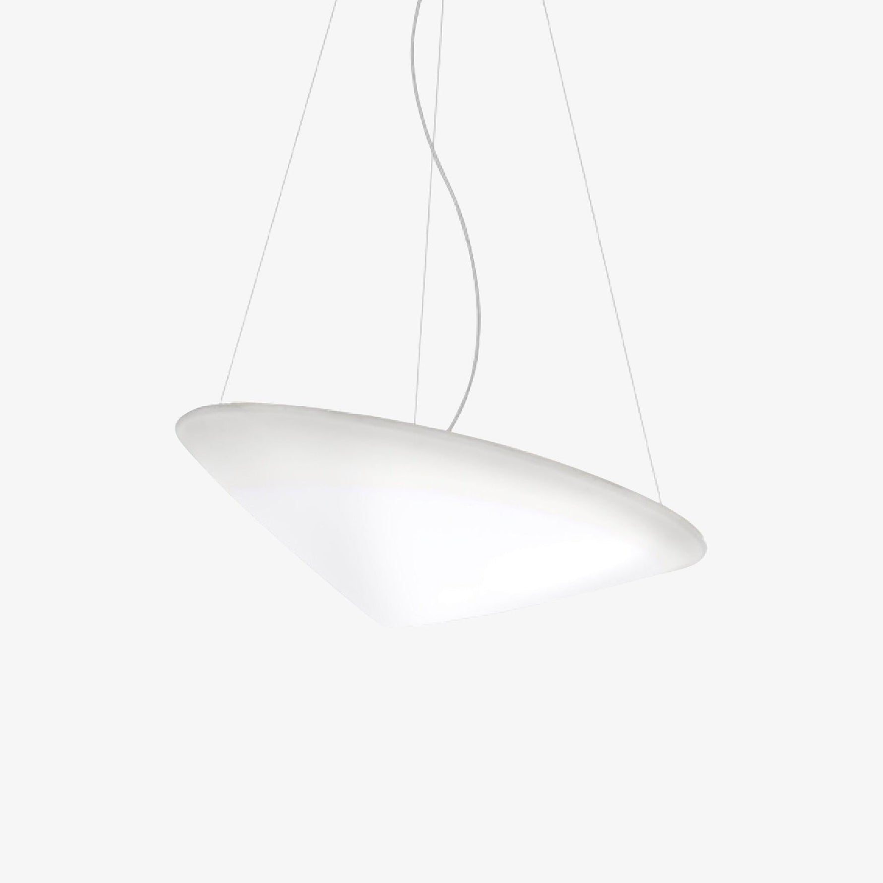 Solara Pendant Lamp Polyethylene Tilted Hat Minimalist - Letslighting