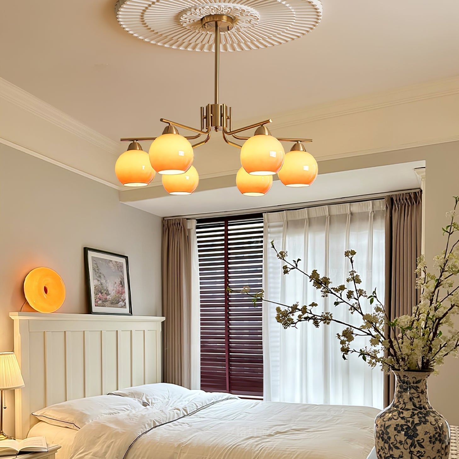 Caramel Sphere Chandelier - Lamp Outdoor