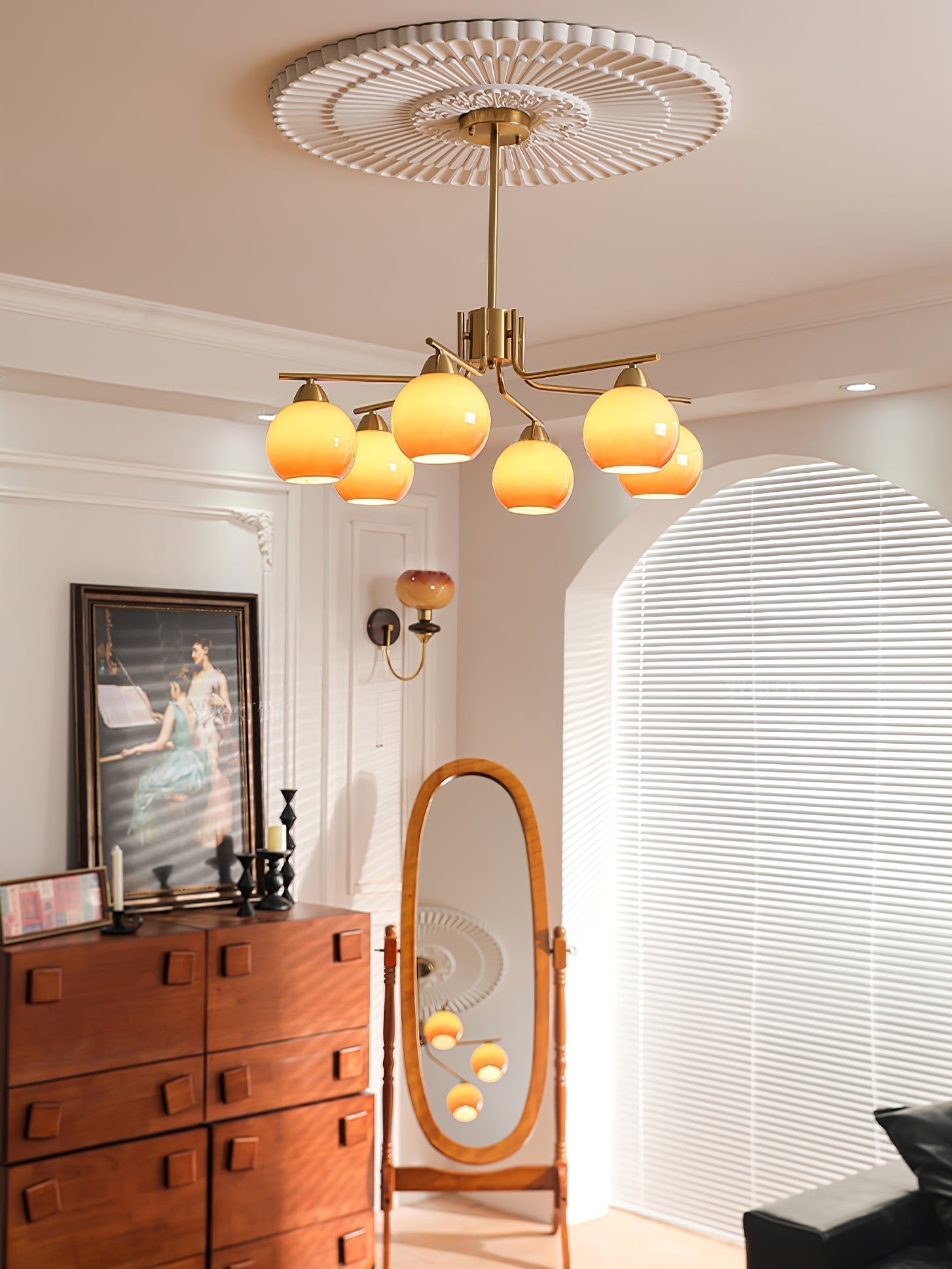 Caramel Sphere Chandelier - Lamp Outdoor