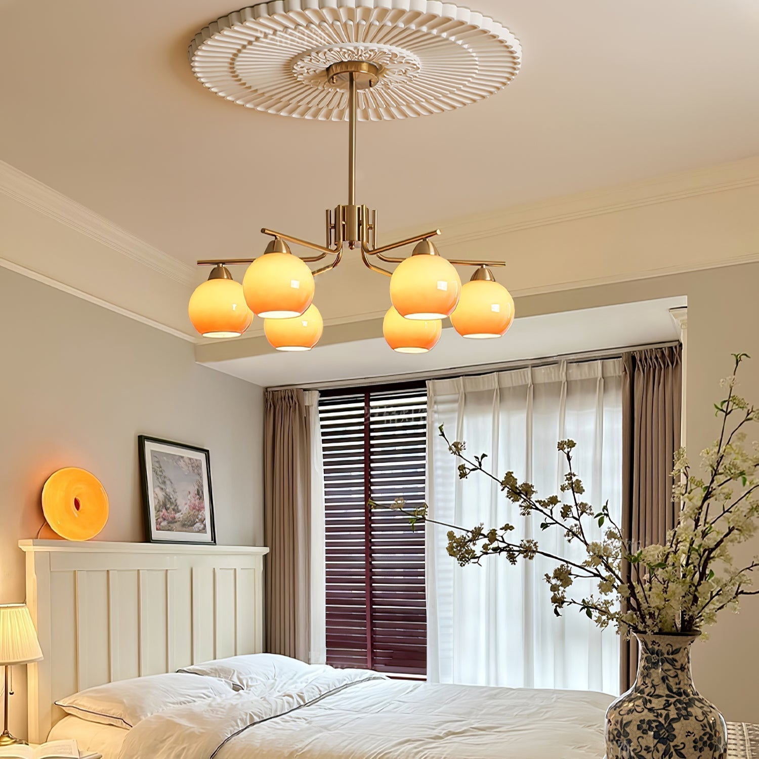 Caramel Sphere Chandelier - Lamp Outdoor