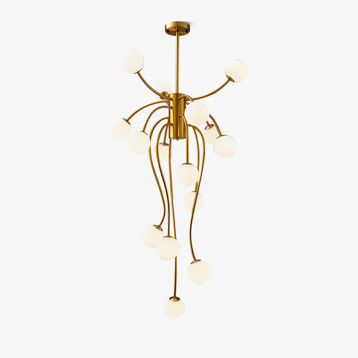 Astralyn Brass Globe Chandelier - Lamp Outdoor