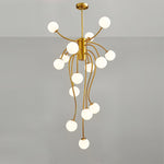 Astralyn Brass Globe Chandelier - Lamp Outdoor