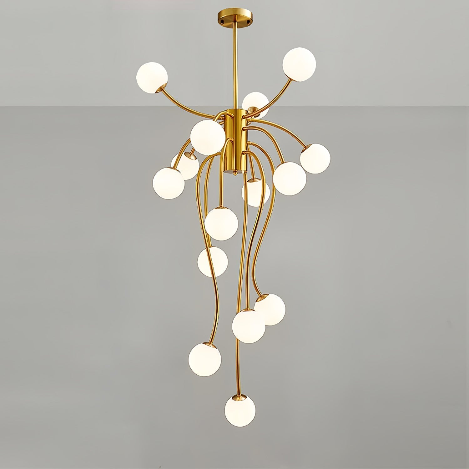 Astralyn Brass Globe Chandelier - Lamp Outdoor