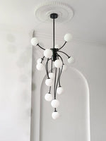 Astralyn Brass Globe Chandelier - Lamp Outdoor