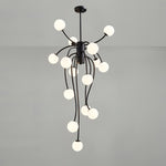 Astralyn Brass Globe Chandelier - Lamp Outdoor