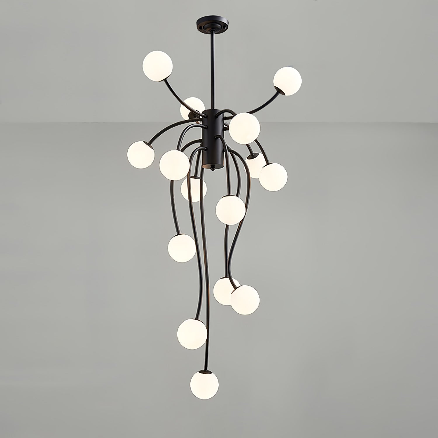 Astralyn Brass Globe Chandelier - Lamp Outdoor