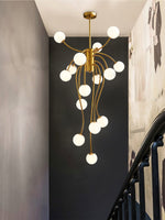Astralyn Brass Globe Chandelier - Lamp Outdoor