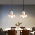 Lyvynos Stacked Alabaster Pendant Light - Lamp Outdoor