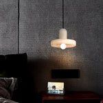 Lyvynos Stacked Alabaster Pendant Light - Lamp Outdoor