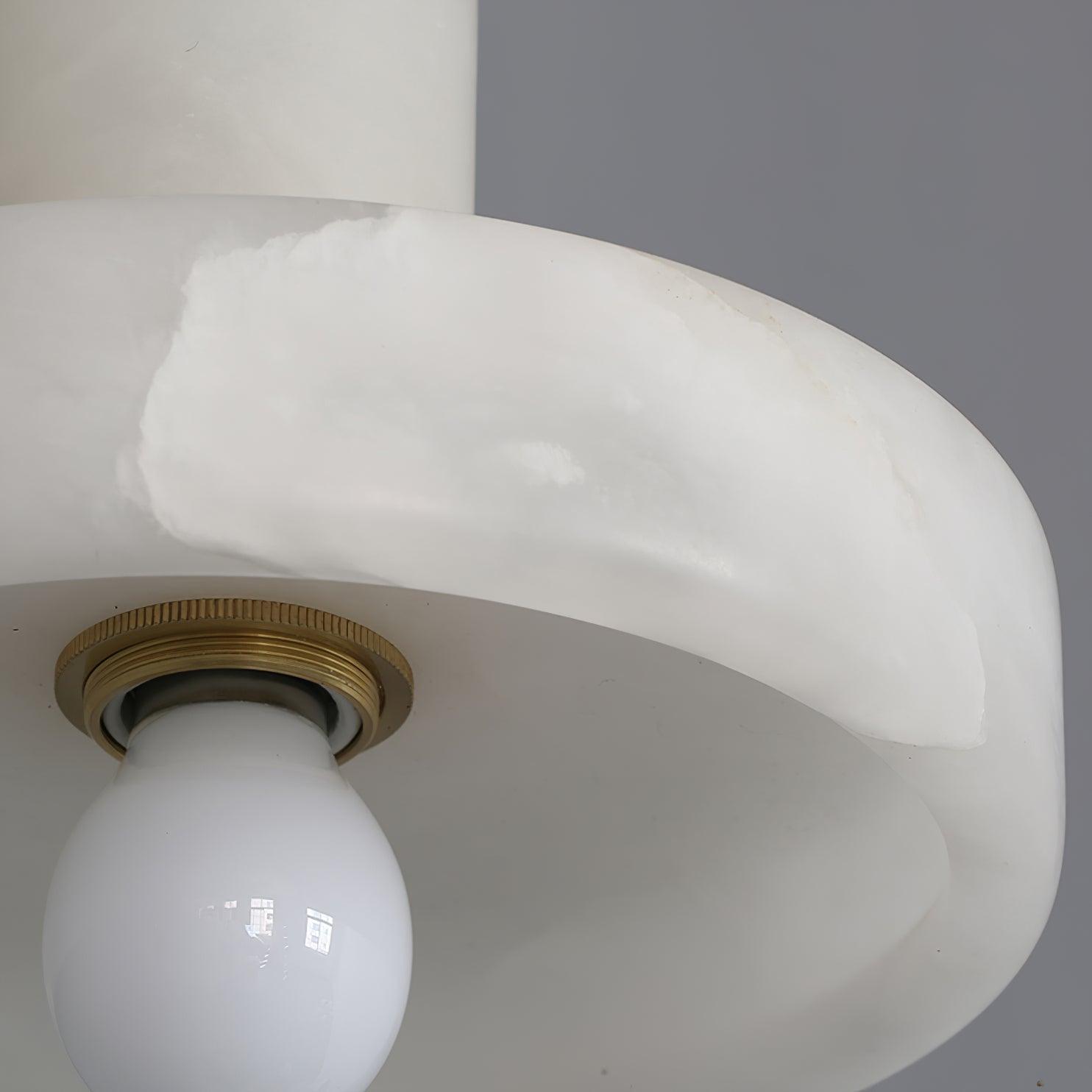 Lyvynos Stacked Alabaster Pendant Light - Lamp Outdoor