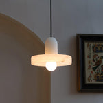 Lyvynos Stacked Alabaster Pendant Light - Lamp Outdoor