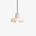Lyvynos Stacked Alabaster Pendant Light - Lamp Outdoor