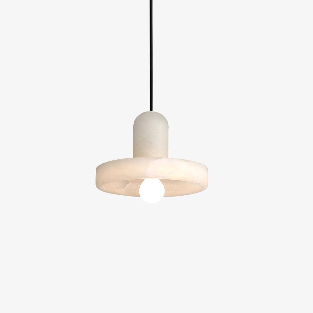 Lyvynos Stacked Alabaster Pendant Light - Lamp Outdoor