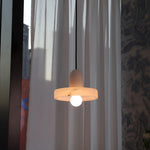 Lyvynos Stacked Alabaster Pendant Light - Lamp Outdoor