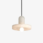Lyvynos Stacked Alabaster Pendant Light - Lamp Outdoor