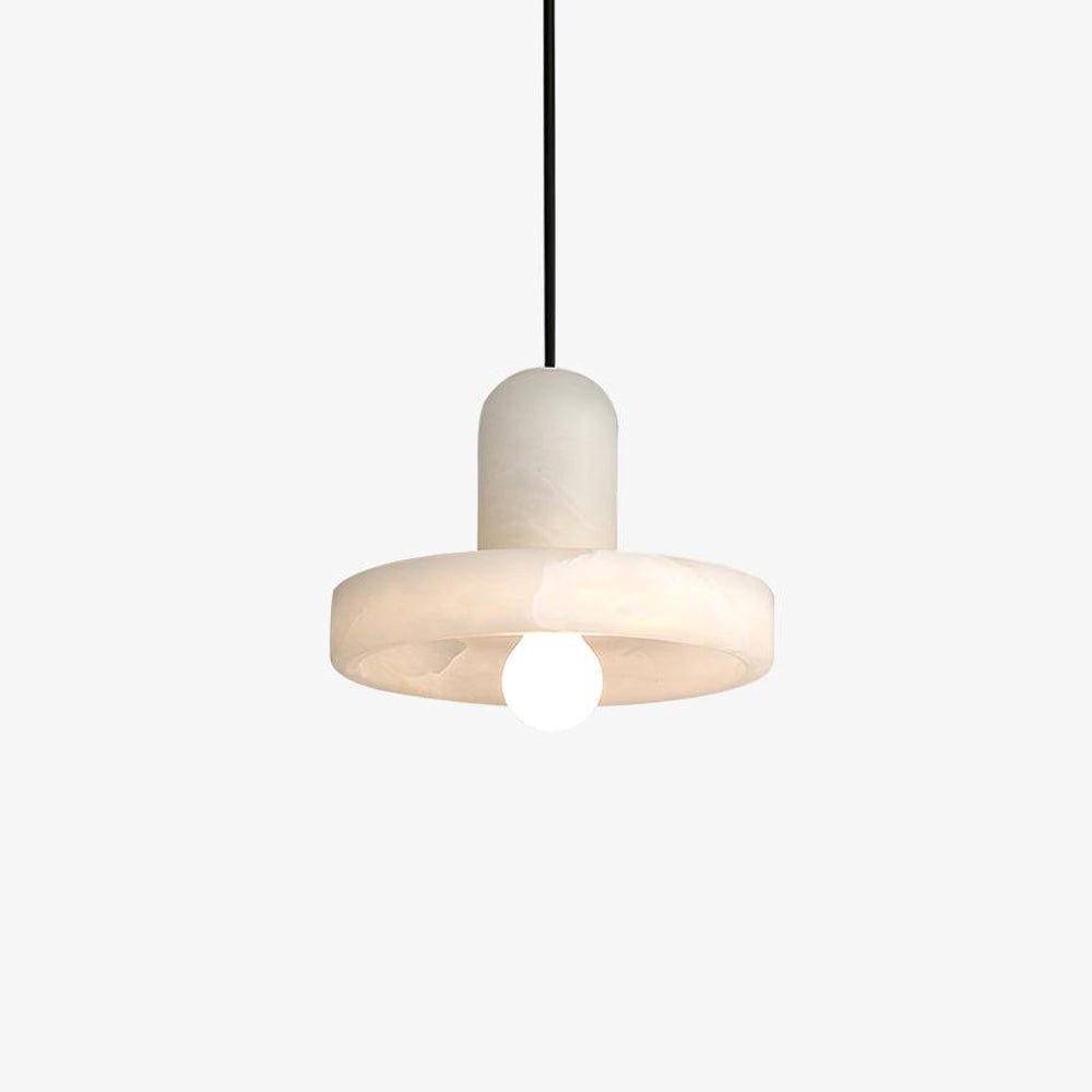Lyvynos Stacked Alabaster Pendant Light - Lamp Outdoor