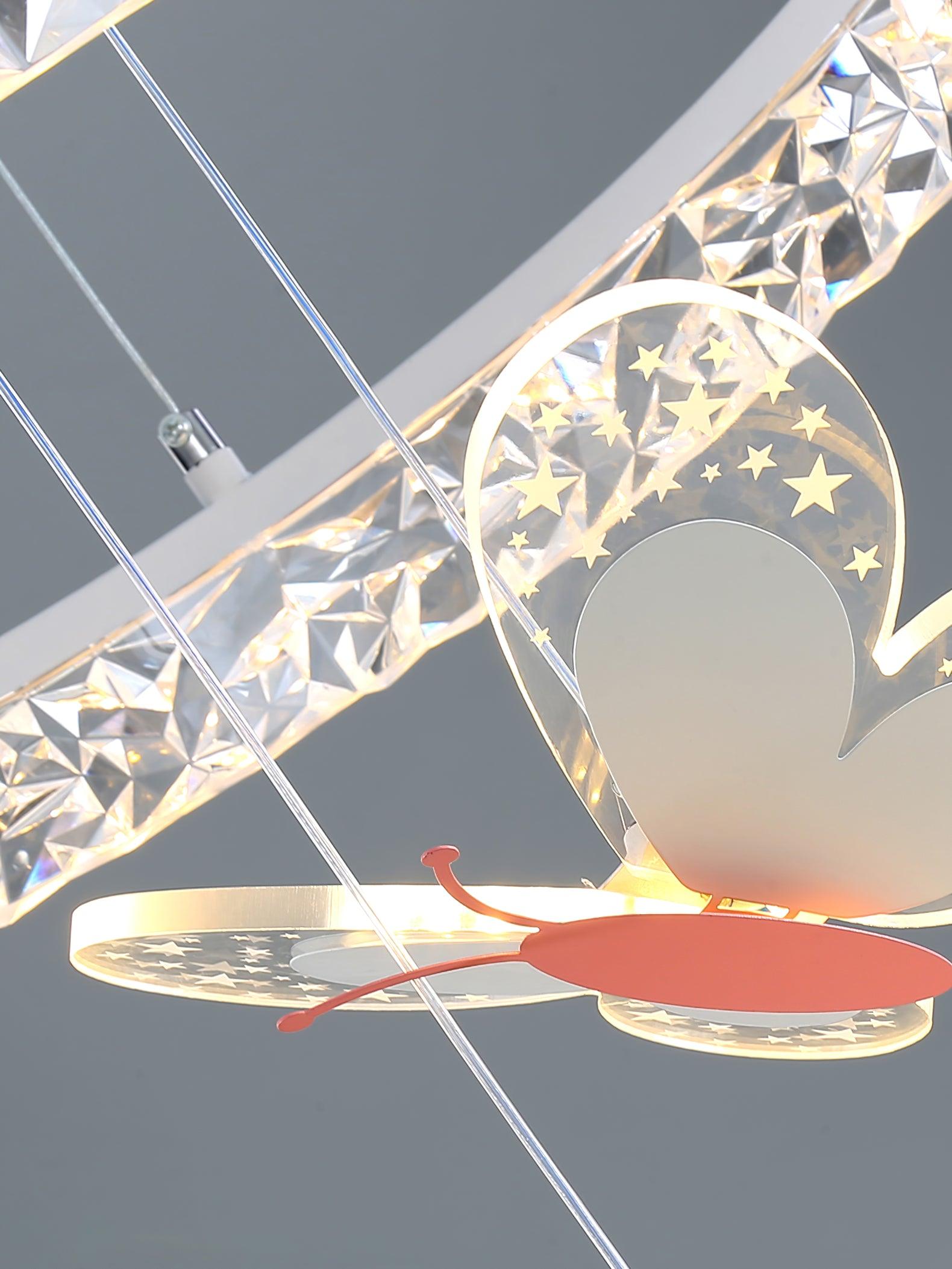 Cartoon Butterfly Acrylic Pendant Lamp - Lamp Outdoor