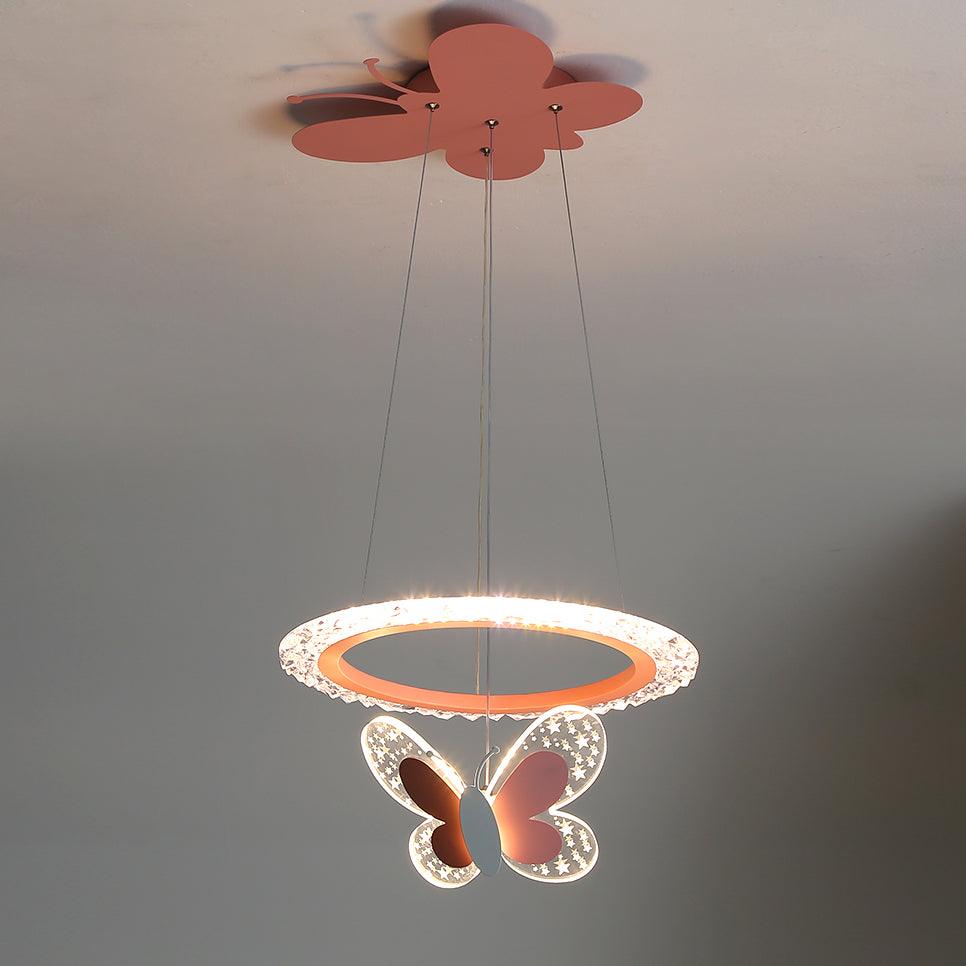 Cartoon Butterfly Acrylic Pendant Lamp - Lamp Outdoor