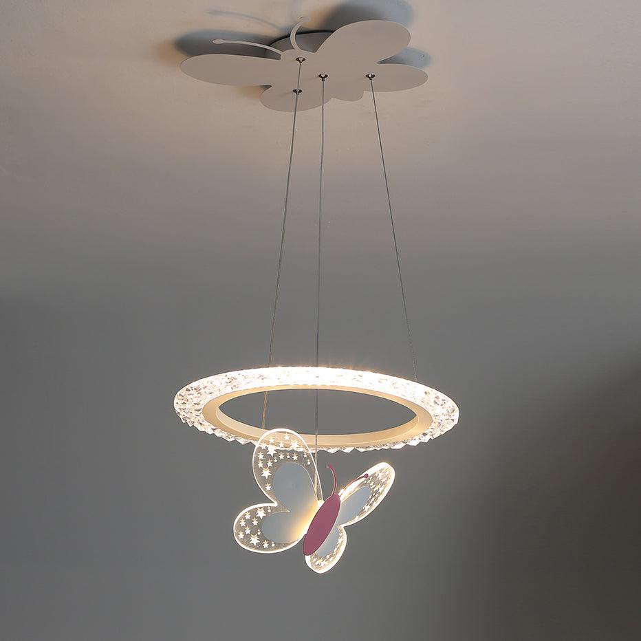 Cartoon Butterfly Acrylic Pendant Lamp - Lamp Outdoor