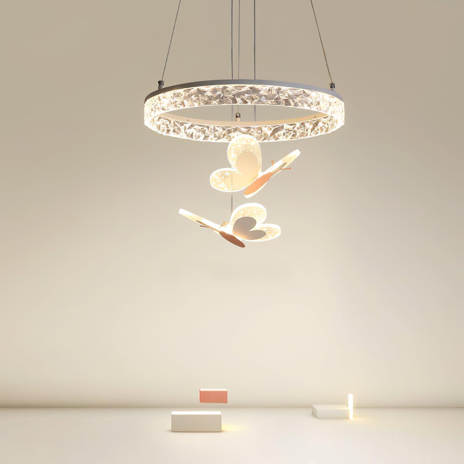 Cartoon Butterfly Acrylic Pendant Lamp - Lamp Outdoor
