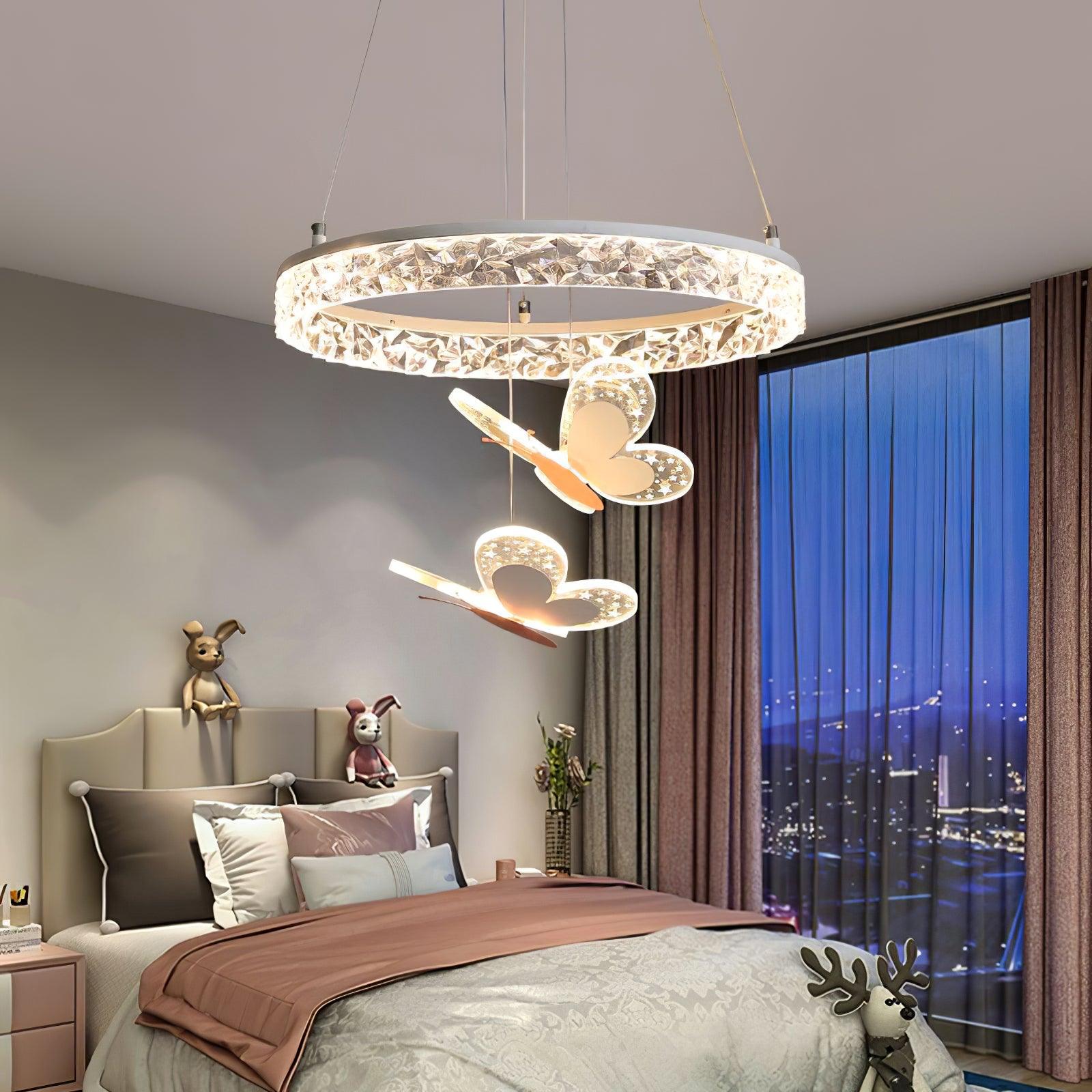 Cartoon Butterfly Acrylic Pendant Lamp - Lamp Outdoor