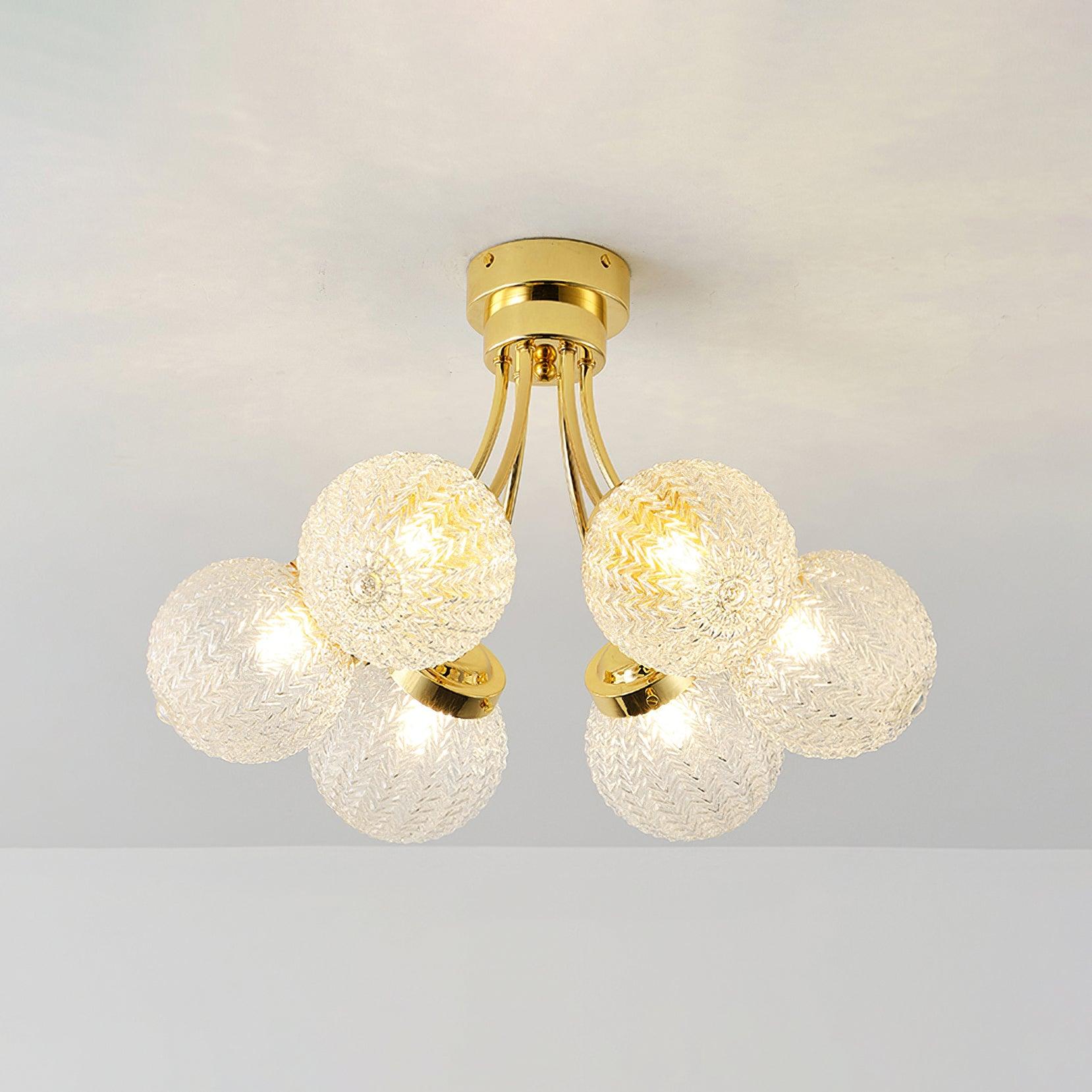 Carved Glass Ceiling Lamp - Lamp Outdoor
