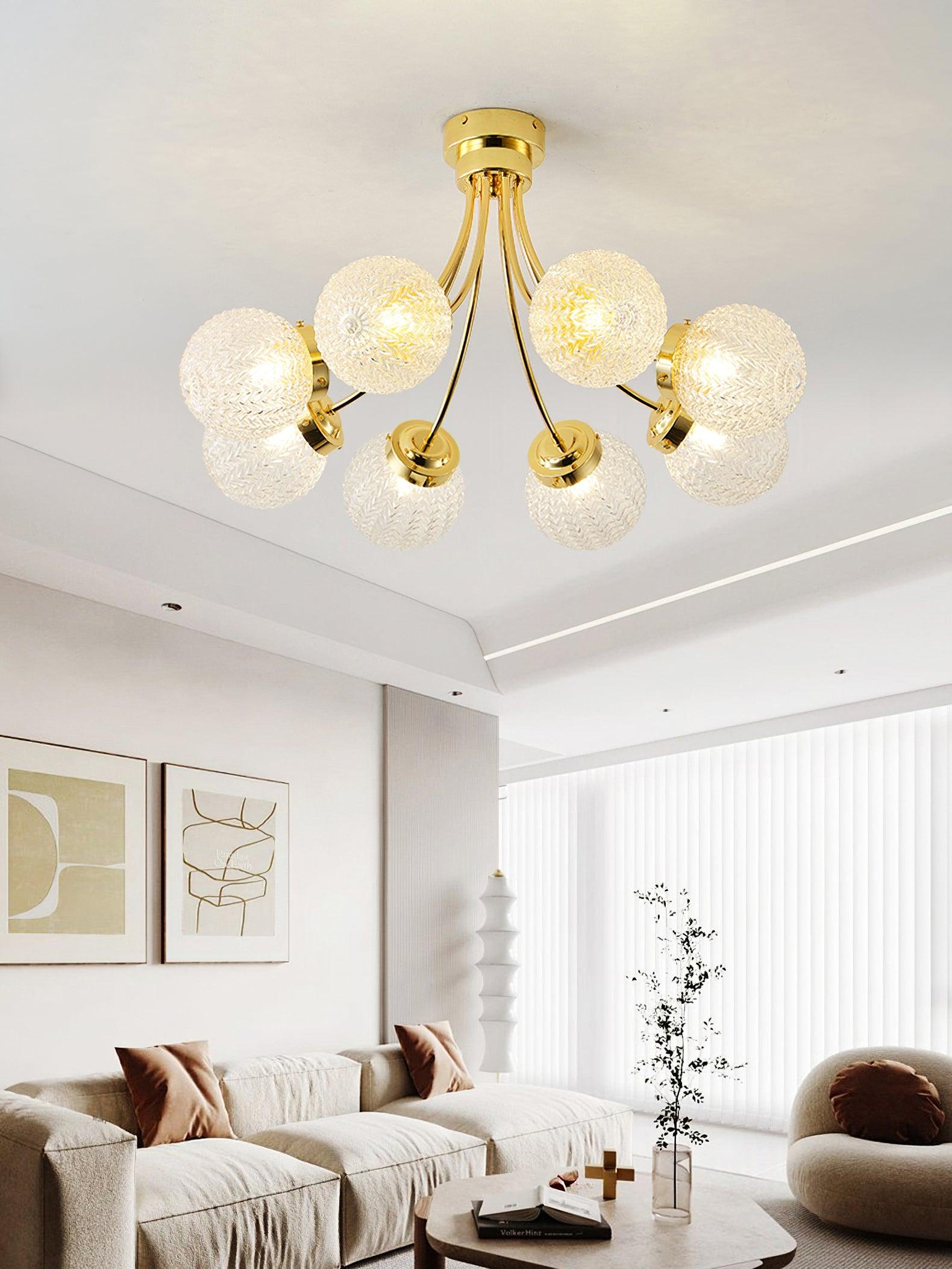 Carved Glass Ceiling Lamp - Lamp Outdoor