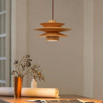 Cascade Wooden Disc Pendant Lamp - Lamp Outdoor